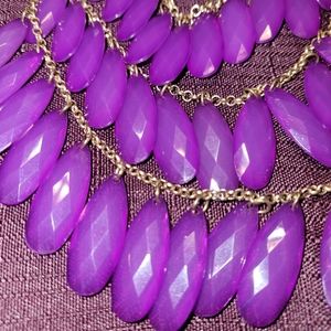 Purple necklace, perfect for prom